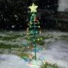 Dekorationen Solar Weihnachtsbaumlicht im Freien Gartenständer Garten LED LACK LAGE SACHE SERSUNG IP65 STAR LANDER ERSTELLUNG ERSTELLUNG