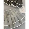 تنورات الصيف Y2K Womens High Weist Lace A-Line Jupe Fashion Sweet Saia Tunic Mini Skirt 2023 Faldas Mujer de Modal2429