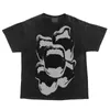 T-shirts masculins 2024 Y2K TOP Gothic Punk Surdimensionné Shirt rétro HARAJUKU Graphique décontracté Streetwear à manches courtes et à manches courtes