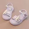 Luxe designer Kids Sandalen Fashion Girls Sandalen Sandalen Sandalen Sandalen Zomer Kind Flat Shoes Children Slipper