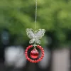 Décorations 1pcs papillon Suncatcher Crystal Prism Ball Pendule Feng Shui Pendants suspendus Rainbow Sun Catcher Window Garden Decor