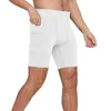 Męskie spodnie męskie szorty sportowe rozciągnięcie bazy koszykówki trening fitness fitness z dużymi talii spodnie kieszonkowe letnie spodnie dla