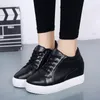 Casual schoenen Comemore Woman platform schoen dames hoge hakken wiggen topsporten voor dames sneaker witte wig hiel sneakers