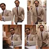 Herrenanzüge Blazer Smart Casual Männer prüfen Tuxedos gekerbte Revers Plaid Blazer gutaussehende maßgeschneiderte Party Prom Busni 1 Stück Set G8D DHBPJ