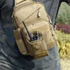 1000D Tactical Molle Radio Walkie Talkie Pouch Bolsa Saco de bolsa de bolso de bolso portátil Saco de transporte para camping de caça