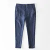 Pantalones para hombres 2019 Primavera/verano Nuevo calzonantes casuales 100% lino Hombres sueltos rectos extra grandes ropa j240429