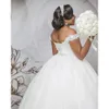 Uit met plus jurken applique grootte kant de schouder kralen kristallen tule op maat gemaakte Afrikaanse landelijke bruiloft jurk vestidos