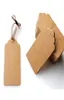 100pcs diy kraft kağıt etiketleri kahverengi dantel tarak kafa etiketi bagaj düğün notu boş asmak etiket kraft hediye 5x3cm7857686