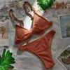 Сексуальное купальник бикини для бикини с твердым цветом
