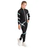 Kledingsets Kids Girls Sport Gymnastics Figuur Skating Kostuum Sweatshirt met lange mouwen met Leggings Yoga Running Training Training