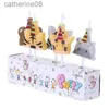 Velas 5pcs/set linda vela zoológico forma carnaval velas de cumpleaños de animales D240429