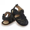 Sandalen Haishi Neugeborene Babyschuhe für Jungen und Mädchen Sommer PU Weiche Gummi-Sohle Anti-Slip-Baby Erster Schritt Wanderschuhe Baby Sandalen 0-18ml240429