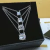 Cartre high -end sieraden kettingen voor dames zilveren diamant klassieke koehoofd voor vrouwen hanglang sleutelbeen ketting origineel 1: 1 met echt logo en doos