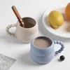 Kubki Kreatywny filiżanka kawy ceramiczna kubek perłowy puchar wodny sok mleczny sok z duży uchwyt szklany szklany kubek filiżanka herbaty J240428