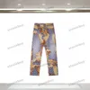 Xinxinbuy Men Vrouwen Designer Pant Pocket Bloempaneel Letter Jacquard Fabric Denim Sets Lente Zomer Casual broek Zwart Wit S-XL