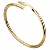 Love Gold Bracelet Nail Bracelet Designer Bangles For Women Mens Stainl Steel Alloy Armband18K PLATED Gold Sier Rose Jewelry Diamd armbanden X52i#