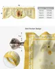 Gordijnbloem bijen Dierlijke bijenkorf Geel raam Woonkamer Keukenkast Tie-up Valance Rod Pocket