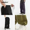 Men's Pants INFLATION Streetwear Parachute Spring Trendy Double-Pleated Cargo Male Trousers Plus Size