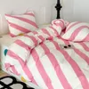 Beddengoedsets 2024 Ontwerp Comfortabele stof Solid kleuren Quilt Cover Set Dubbele dekbed tweepersoonsbed