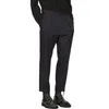 Lente en zomer heren casual slanke hoge taille eenvoudige zwarte broek kapsel haarstylist mode persoonlijkheid gedrapeerde broek 240428