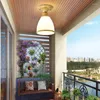 Deckenleuchten amerikanische Landlampen Balkon Gang kleiner Saughuße rund einfaches Schlafzimmerglas