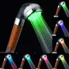Temperaturkontrollfarbe einstellen Farbwechseln LED Hochdruck Anion Spa Duschkopf Badezimmer Wasser sparen Handheld -Duschköpfe