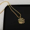 Anhänger Halsketten Arabisch geschnitten Allah Koran Halskette Edelstahl 18K Gold verpackt Herren Muslim Soul Islamic Eid Geschenk Bestes Geschenk für Boyfriendswx