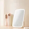 Makup LED Miroir intelligent portable Desktop dames maquillage léger féminin ajusté Girls Rectangle Miroirs