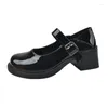 Ubierz buty dla kobiet 2024 Mary Janes Women's High Heels Casual Pumps Pumps Pasp okrągłe palec u nogi