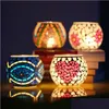Bougeoirs Crystal Glass Mosaic Home Table Decoration Décorations de mariage Cougies Lanternes Valentin Gift Drop Living Garden Dhkhj
