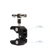 Superbelle Crab Craw Claw pinces pinces Clip Bracket pour caméra Trépied Monopod Studio Studio Bracket Trépied Arm Camerie