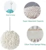Havlu yumuşak şönil asılı el havlu hızlı kurutma mutfak banyo kabarık mikrofiber top dekoratif