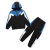 Clothing Sets Teen Kids Spring/Autumn Long Sleeve Children's Hooded Sport Suit Boy's Toddler Tracksuit 6 8 10 12 14 Year