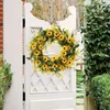 Fiori decorativi ghirlant di girasoli artificiali per le case agricole delle porte decorazioni per le vacanze