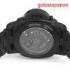 Sports Wrist Watch Panerai Luminor Swiss Watch Mens Mécanique célèbre Luxury Watch Pam00438 Black Ceramic 44mm
