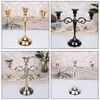 Kaarsenhouders duurzame Europese Candelabra Home Decorations Elegant Design European Style Gold Restaurant Silver veelzijdig gebruik