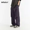 Męskie spodnie inflacja streetwear spadochronowe Spring Spring Trendy, podwójnie umieszczone ładunki męskie spodnie plus rozmiar