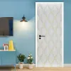 Set simulation Gate Porte autocollants Home Decor Affiche 3d porte murale en vinyle Sticker Sticker Kids Room Decoration de salle de bain Fond d'écran blanc