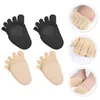 Vrouwen sokken halve zolen teen palm topper anti-skid anti-wear anti-slip vijf tenen zomer hak hiel pad forefoot kussen