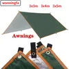 Ultralight Canvas Garden Baldachim Wodoodporne słoneczne kemping Hammock Sun Schronienie na plażę i na zewnątrz 4x 3x 240422