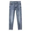 Lente 2023 Dunne herenjeans Koreaanse editie Slim Fit High End European Aj Guangzhou Xintang -broek