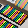 Geschenkverpackung 1-9pcs farbiger Aufkleber transparent Fluoreszenzindex Flag-Etikett Aufkleber für Seitenmarkierungsprogramm Schulbürovorräte