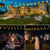 Décorations 10m 15m ST38 LED LUMIÈRES STRIMES IP65 Extérieur Garland Christmas Street Garden Wedding Cafe Backyard Decoration String Light