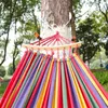 Garden Swing Canvas inomhus vuxen hängmatta utomhus camping bärbar hängmatta stol svängande säng för kvinnor barn 240423