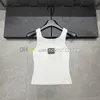 Summer Sport Top Women Women Sleeveless traspirante Top Designer Elastic Tessuto Elastic