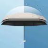Paraplyer kapsel paraply mini bärbart paraply med fodral soligt och regnig dubbel användning unisex resande fällbara fickparasol paraplyer