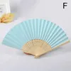 Figurine decorative Blank White Hand Hand Heden Paper Bamboo Filing Fans Pract Calligraphy Painting Dance Accessori da ballo