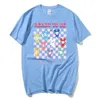 Las camisetas para hombres K-pop y Y2K están listas para dos giras que cantan junto con una camiseta de algodón en el cuello O algodón de algodón estampado de camiseta corta y niño Topl2403 de gran tamaño