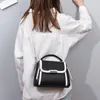 Shoulder Bags Trendy Women's Small Square Bag 2024 Fashion Simple Contrasting Color Handbag All-match One Messenger Women