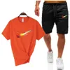 Mens Rastreos de tech Set de designer camisetas shorts shorts de duas peças terno fitness de fitness de fitness seca rápida e respirável sportswear nk corredor de camisetas